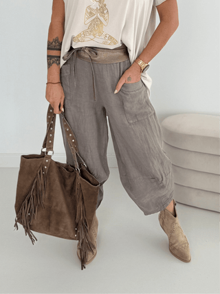 Leinen Baggyhose 2506252 - Levelone GmbH & Co. KG