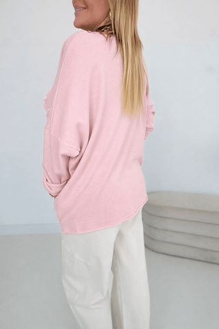 Feinstrickpullover in Rosa