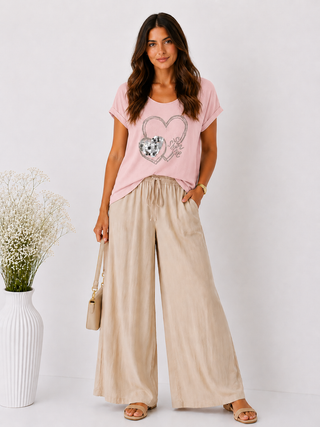 Leinen T-Shirt 2606004