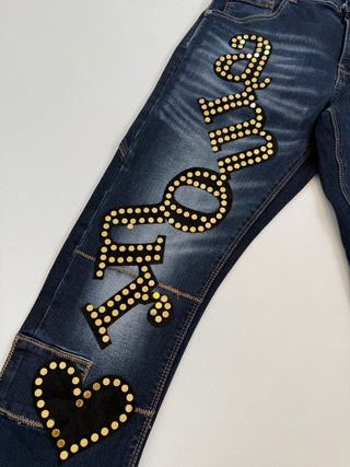Pantalón vaquero elástico 2609187-90