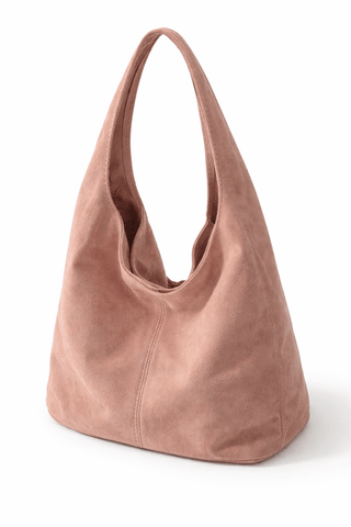 Wildleder Shopper Tasche in Rosa