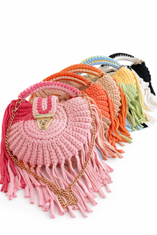 Häkeltasche vers. Farben 2601390 - 93 - Levelone GmbH & Co. KG