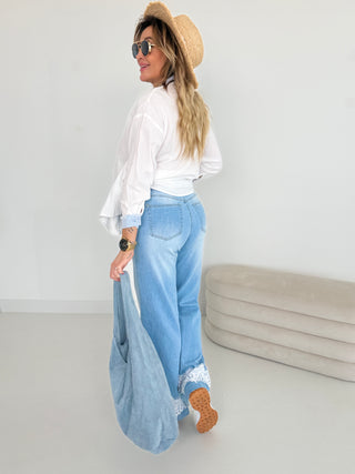 Pantalón vaquero culotte 2601034-37