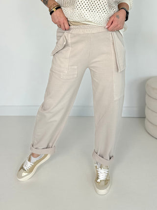 Joggpants in Beige