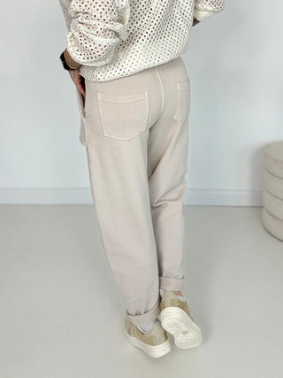 Joggpants in Beige