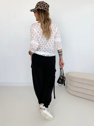 Baggyhose in Schwarz