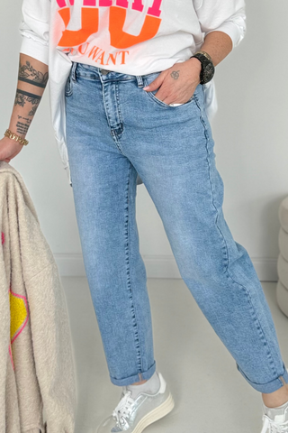 Jeans Stretchhose in Blau