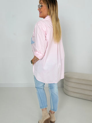 Hemd in Rosa mit schicken Details