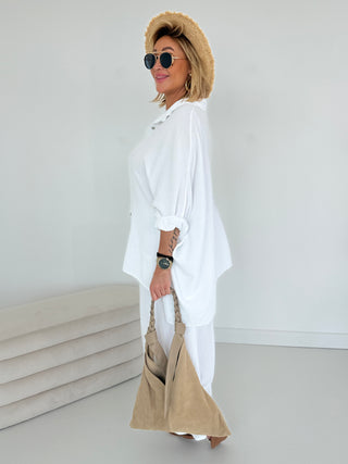 Musselin Hemd-weiss-damen-einheitsgröße-levelone