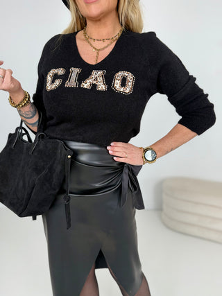 Alpaka Feinstrickpullover-schwarz-damen-levelone