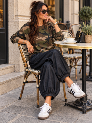 Camouflage Langarmshirt